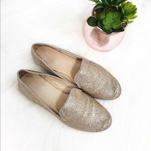 ALDO Killion Gold Glitter Slip On Flats